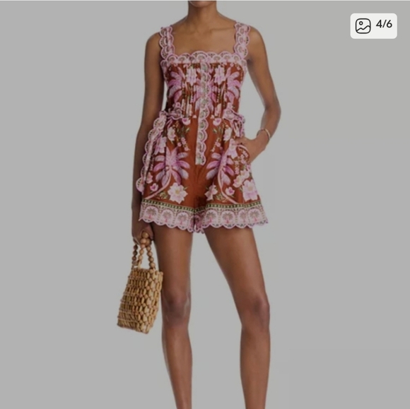 Farm Rio Palm Tree Romper - Picture 4 of 7